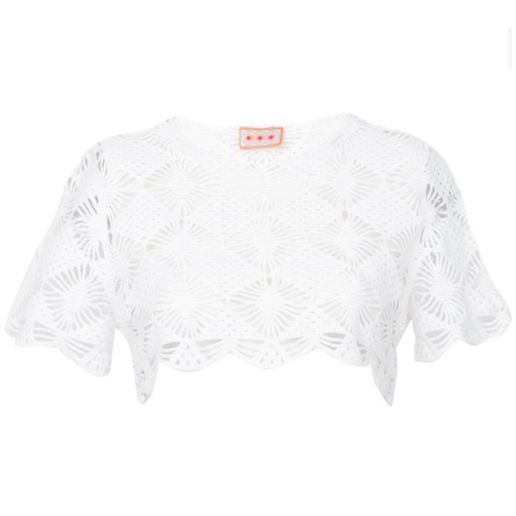 ❤️New LHD La Mer Crop Top in Delicate Cotton White - Picture 2 of 8